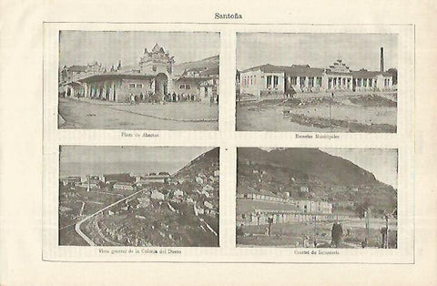 LAMINA ESPASA 12323: Vistas de Santoña Santander