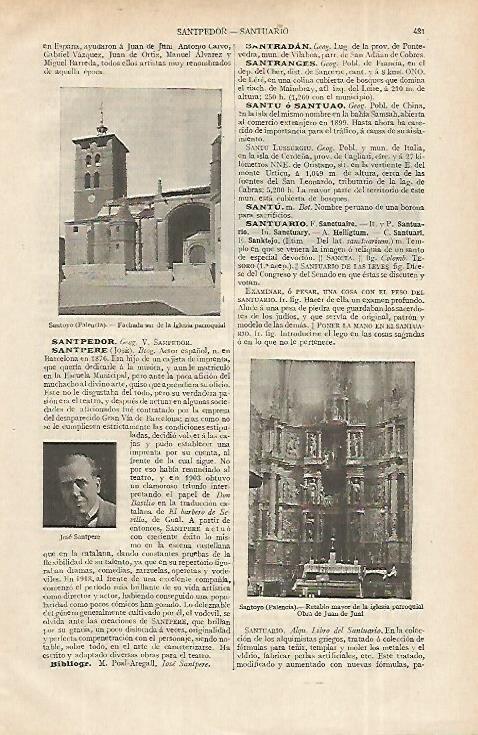 LAMINA ESPASA 12329: Iglesia de Santoyo Palencia