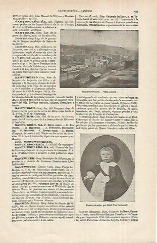 LAMINA ESPASA 12331: Vista general de Santurce Ortuella Vizcaya