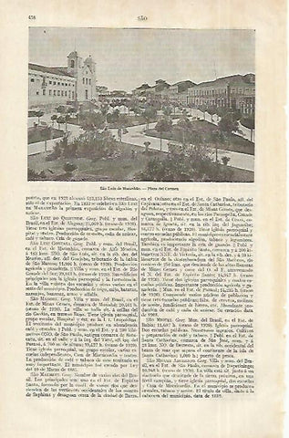 LAMINA ESPASA 12335: Plaza del Carmen en Sao Luiz de Maranhao
