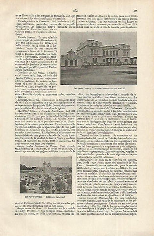 LAMINA ESPASA 12339: Escuela Politecnica del Estado en Sao Paolo Brasil