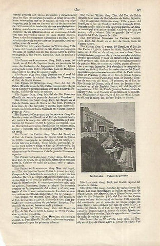 LAMINA ESPASA 12341: Palacio del Gobierno en Sao Salvador