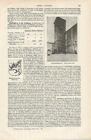LAMINA ESPASA 12344: Iglesia de Sapobla Mallorca