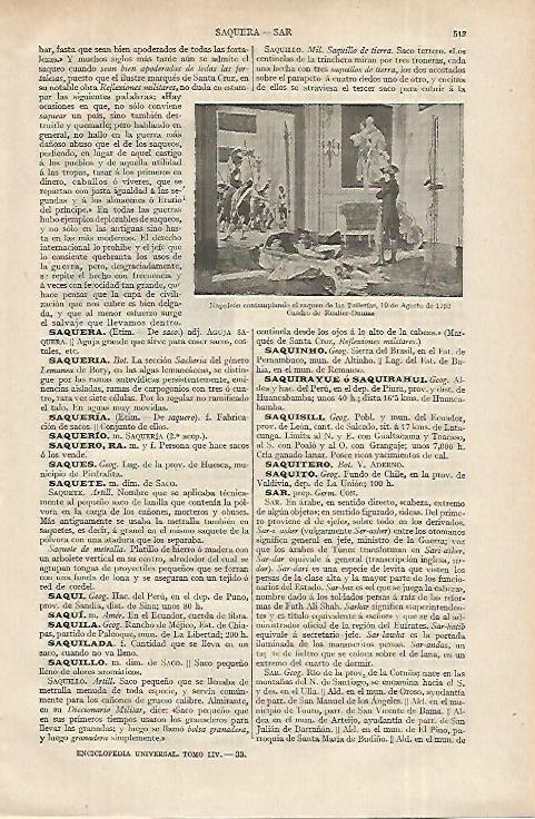LAMINA ESPASA 12348: Napoleon contemplando el saqueo de las Tullerias por Realier Dumas