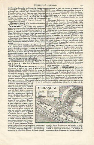 LAMINA ESPASA Alemania 12443: Plano de Schandau Alemania