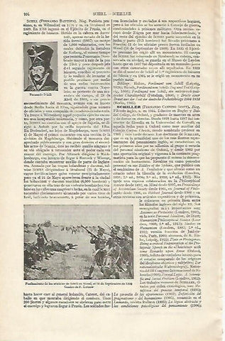LAMINA ESPASA 12446: Fusilamiento de los oficiales de Schill en 1809 por Lutzow