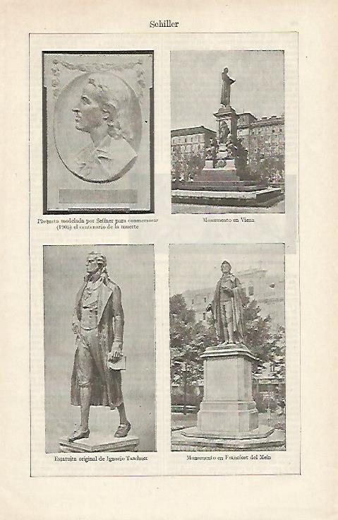 LAMINA ESPASA 12448: Monumentos a Schiller