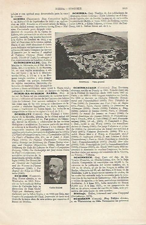 LAMINA ESPASA 12454: Vista general de Schirmeck Francia