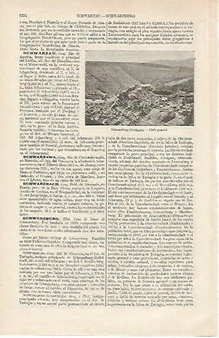 LAMINA ESPASA 12469: Vista de Schwarzburg Austria