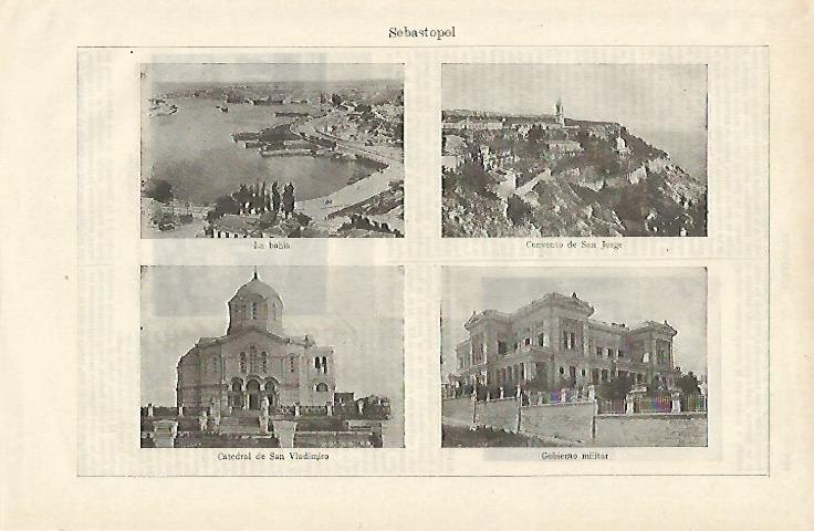 LAMINA ESPASA 12486:  Panoramicas de Sebastopol Rusia