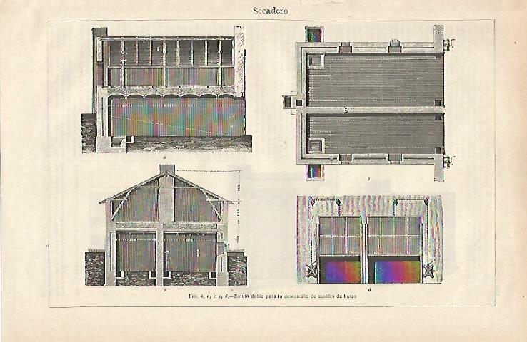 LAMINA ESPASA 12489: Estufa para desecacion de moldes de barro