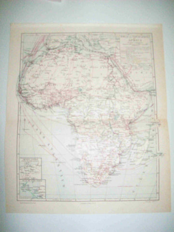 LAMINA ESPASA 12590: Mapa de las comunicaciones de Africa