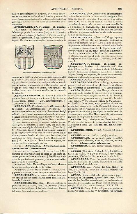 LAMINA ESPASA 12598: Escudos de las Casas Foquet y Gil