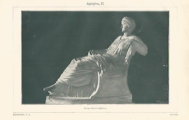LAMINA ESPASA 12638: Agripina en el Museo Capitolino de Roma