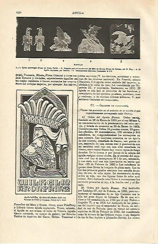 LAMINA ESPASA 12667: Aguila heraldica