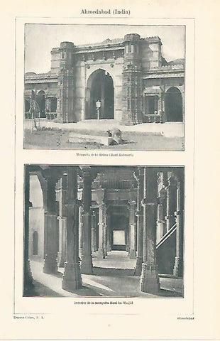 LAMINA ESPASA 12689: Mezquita de la Reina en Ahmedabad India