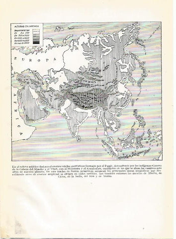 LAMINA GEOGRAFIA 0002: Mapa del nucleo montañoso del Pamir