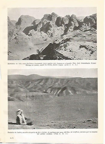 LAMINA GEOGRAFIA 0003: Monatañas de Seir y desierto de Judea (Jordania)