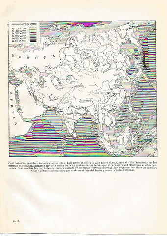 LAMINA GEOGRAFIA 0006: Mapa de los rios de Asia