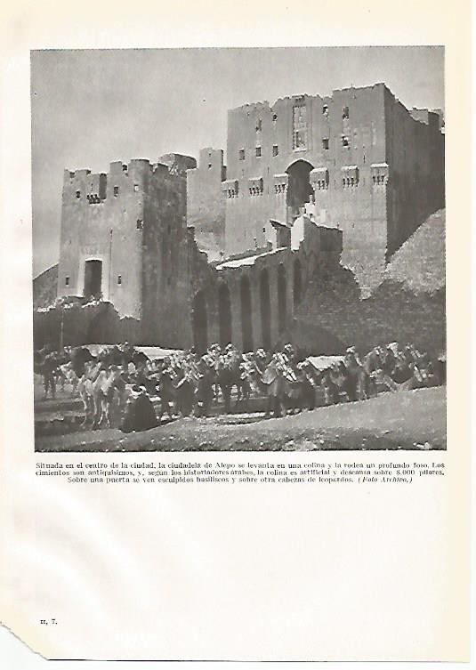 LAMINA GEOGRAFIA 0015: Ciudadela de Alepo Siria