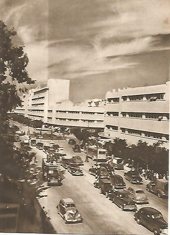 LAMINA GEOGRAFIA 0019: Avenida del barrio moderno de Haifa