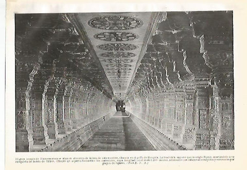 LAMINA GEOGRAFIA 0028: Templo de Rameswaram India