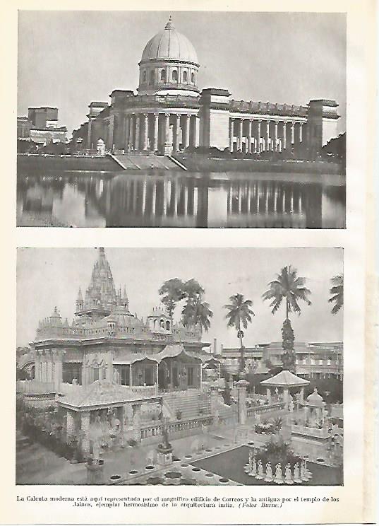 LAMINA GEOGRAFIA 0031: Vistas de Calcuta India