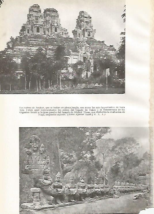 LAMINA GEOGRAFIA 0062: Ruinas de Angkor Camboya