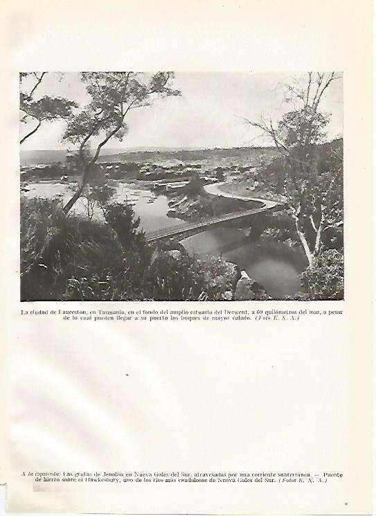 LAMINA GEOGRAFIA 0078: Vista de Lauceston Australia