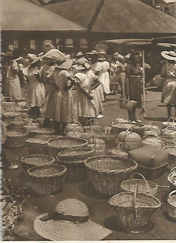 LAMINA GEOGRAFIA 0097: Mercado de St Georges isla de Granada