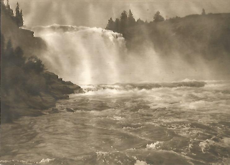 LAMINA GEOGRAFIA 0107: Cascada de Tannforsen Suecia