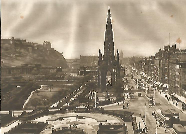 LAMINA GEOGRAFIA 0114: Princes Street en Edimburgo Escocia