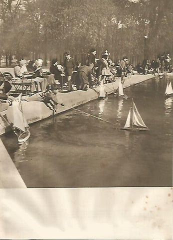 LAMINA GEOGRAFIA 0117: Jardines de Tullerias en Paris Francia