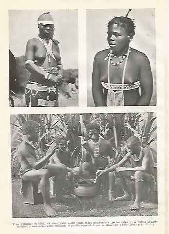 LAMINA GEOGRAFIA 0144: Indigenas de Sudafrica