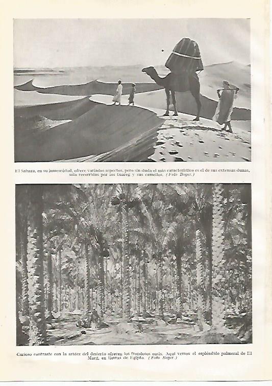 LAMINA GEOGRAFIA 0154: Sahara y oasis de El Marg en Egipto