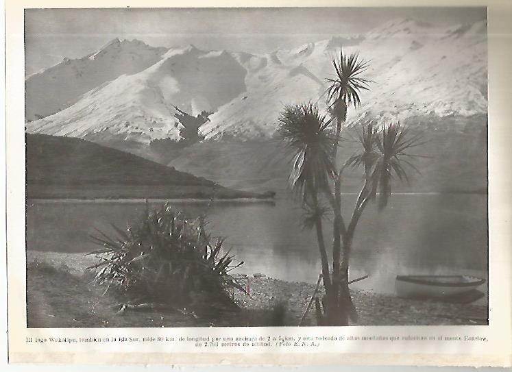 LAMINA GEOGRAFIA 0172: Lago Wakatipu Noruega