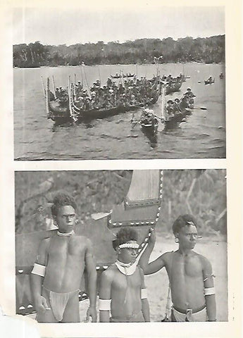 LAMINA GEOGRAFIA 0176: Indigenas de las Islas Salomon