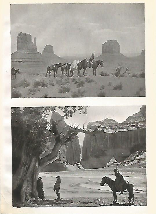 LAMINA GEOGRAFIA 0198: Valle de los Monumentos y Cañon del rio Chelly Estados Unidos