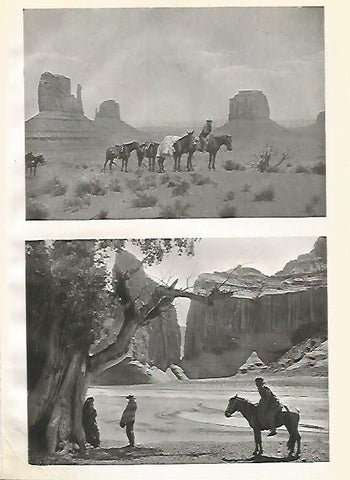 LAMINA GEOGRAFIA 0198: Valle de los Monumentos y Cañon del rio Chelly Estados Unidos