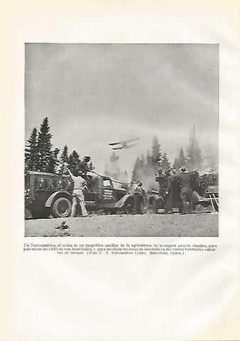 LAMINA GEOGRAFIA 0202: Aviones para la agricultura Estados Unidos