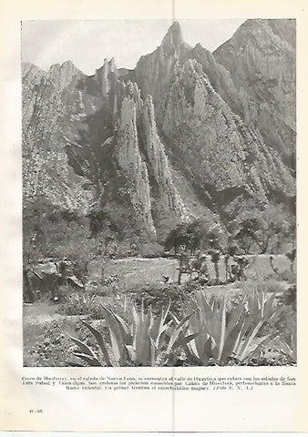 LAMINA GEOGRAFIA 0211: Valle de Huaxteca Mexico