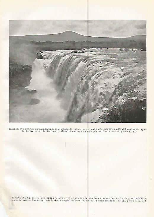 LAMINA GEOGRAFIA 0212: Salto de Juanacatlan en Jalisco Mexico