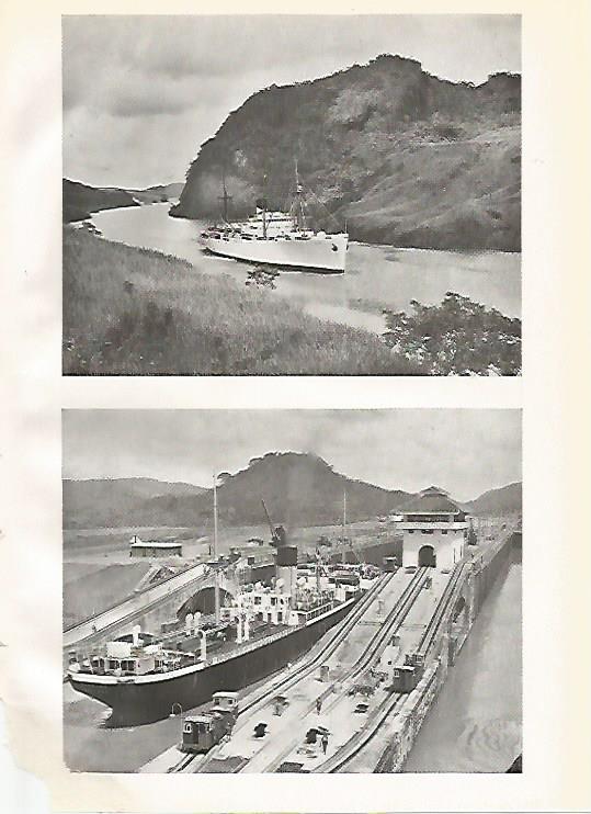 LAMINA GEOGRAFIA 0224: Buques en el Canal de Panama