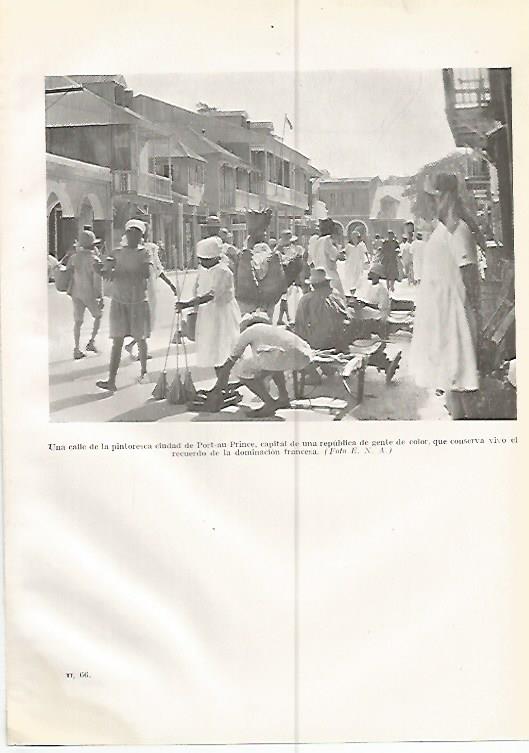 LAMINA GEOGRAFIA 0227: Calle de Port au Prince Haiti