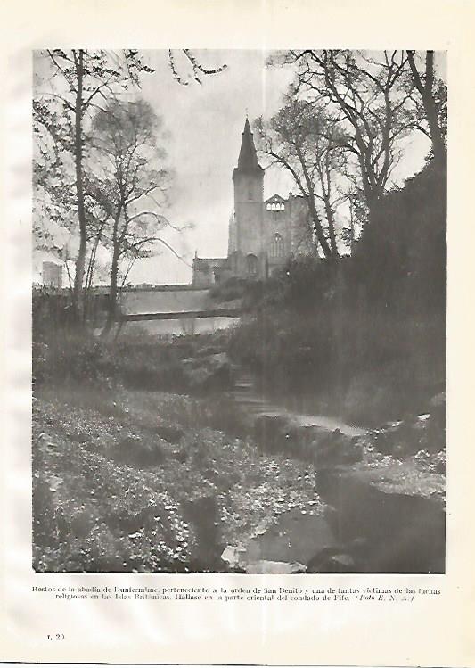 LAMINA GEOGRAFIA 0251: Abadia de Dunfermline Inglaterra
