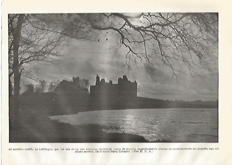 LAMINA GEOGRAFIA 0254: Castillo de Linlithgow Escocia