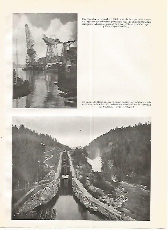 LAMINA GEOGRAFIA 0270: Canal de Kiel y Canal de Bandak
