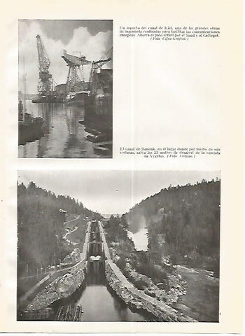 LAMINA GEOGRAFIA 0270: Canal de Kiel y Canal de Bandak