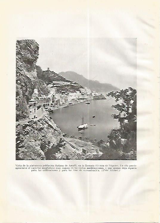 LAMINA GEOGRAFIA 0285: Amalfi Italia