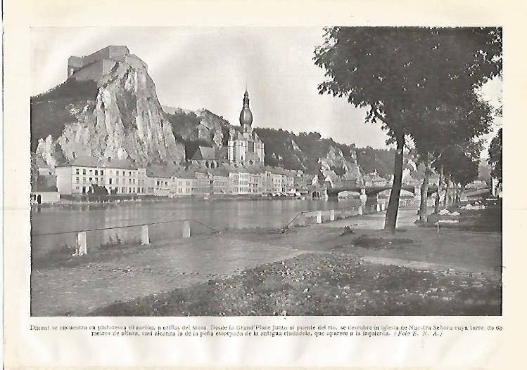 LAMINA GEOGRAFIA 0291: Grand Palace de Dinant Belgica